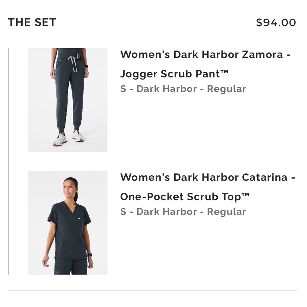 Figs S Dark Harbor Women's Jogger Scrub Pant